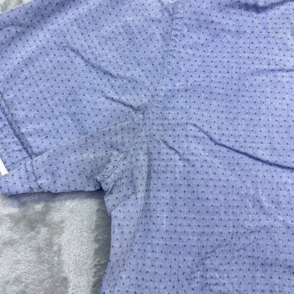Descendant of Thieves Mens‎ XL Blue Pattern Short Sleeve Button Up Shirt